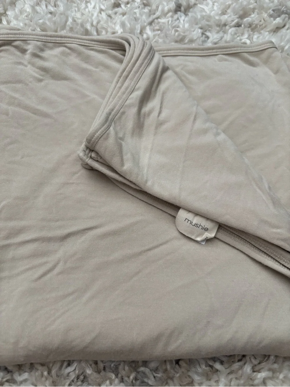 Mushie Stretchy Swaddle - Fog